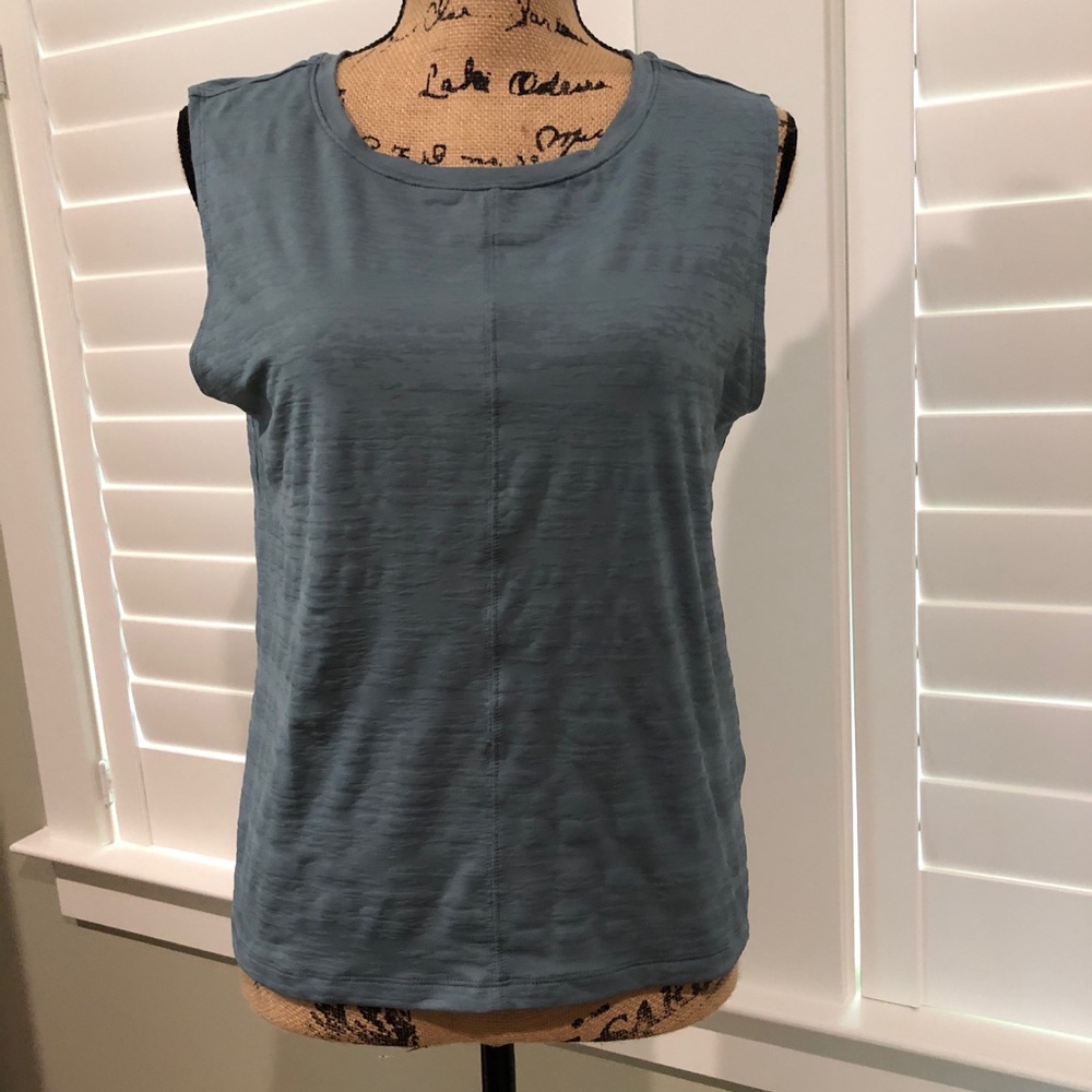 Title nine Green Sleeveless Ribbed Tank Top